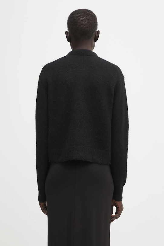 Odzież Anine Bing kardigan z dodatkiem wełny rhodes A.09.10577 czarny