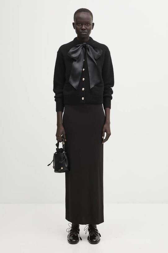 Anine Bing kardigan z dodatkiem wełny rhodes czarny A.09.10577