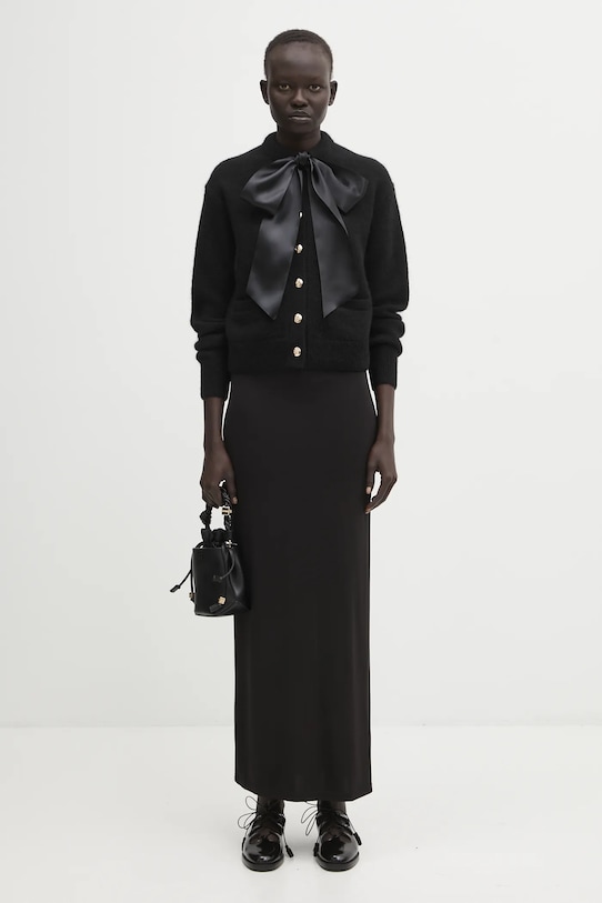 Anine Bing kardigan z dodatkiem wełny rhodes czarny A.09.10577