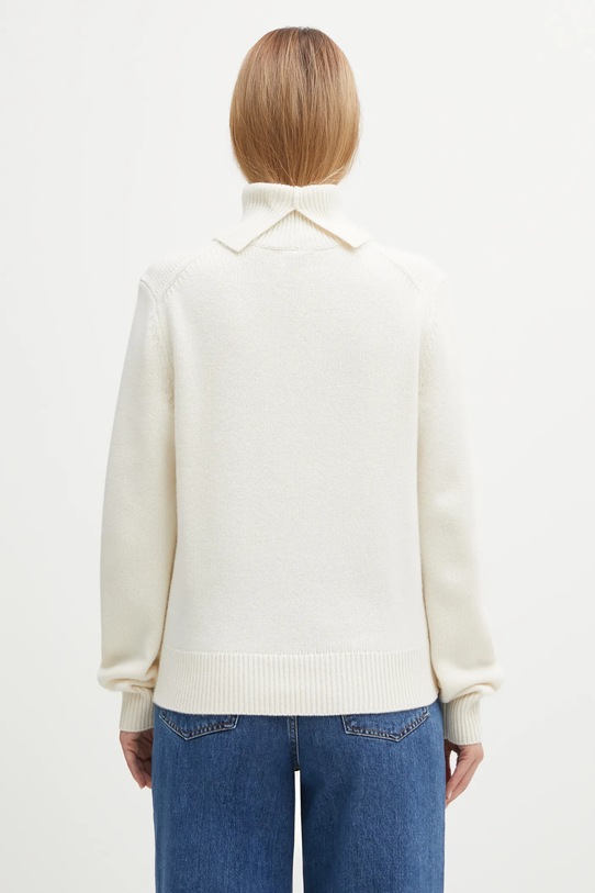 Odzież Anine Bing sweter wełniany idra A.09.11270 beżowy