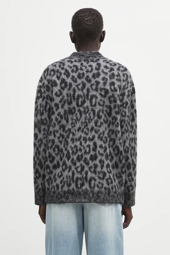 Odzież Anine Bing kardigan z dodatkiem alpaki banks A.09.11403 szary