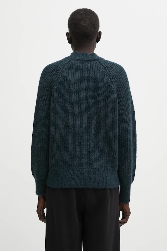 Odzież Anine Bing sweter z dodatkiem wełny kendrick A.09.11461 zielony