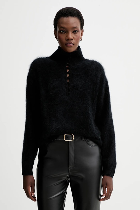 Светр з кашеміру Rag & Bone вовна чорний RG6325F6MCA