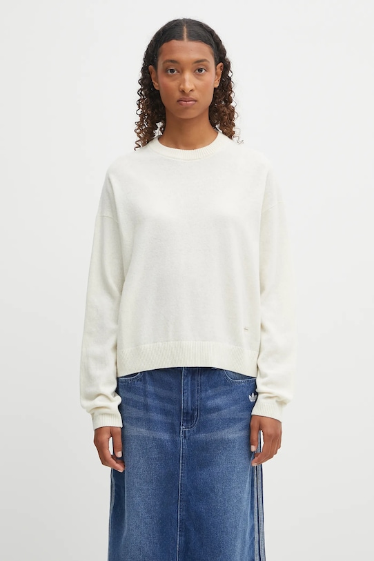 Napapijri wool blend sweater D-Mis medium thickness beige NP0A88XLN1J1