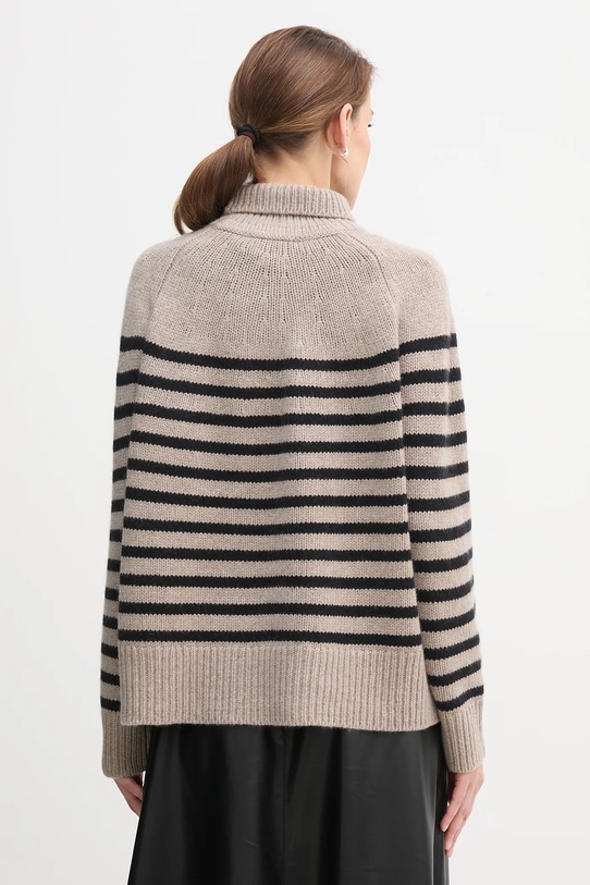 Odzież Tommy Hilfiger sweter wełniany WW0WW46413 beżowy