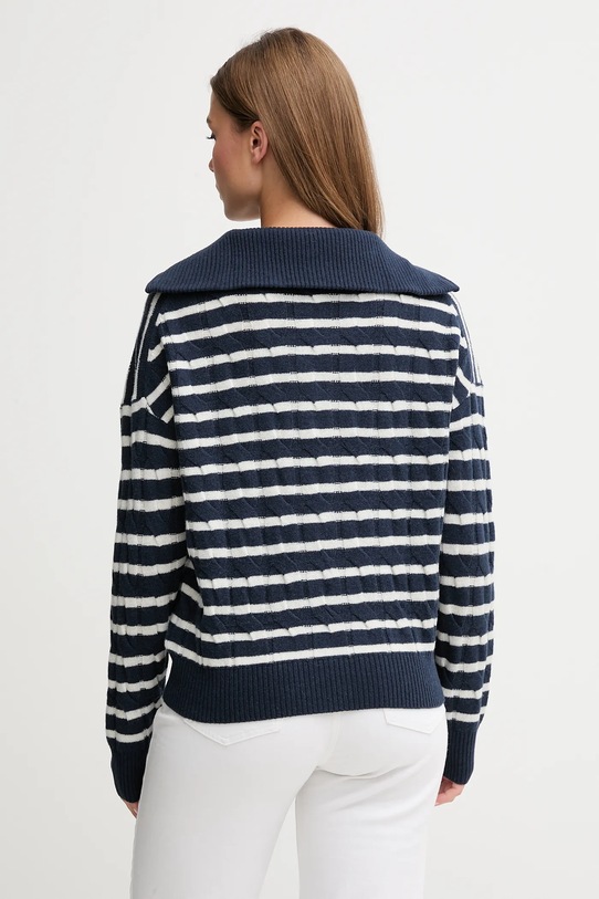 Odzież Tommy Hilfiger sweter wełniany WW0WW46425 granatowy