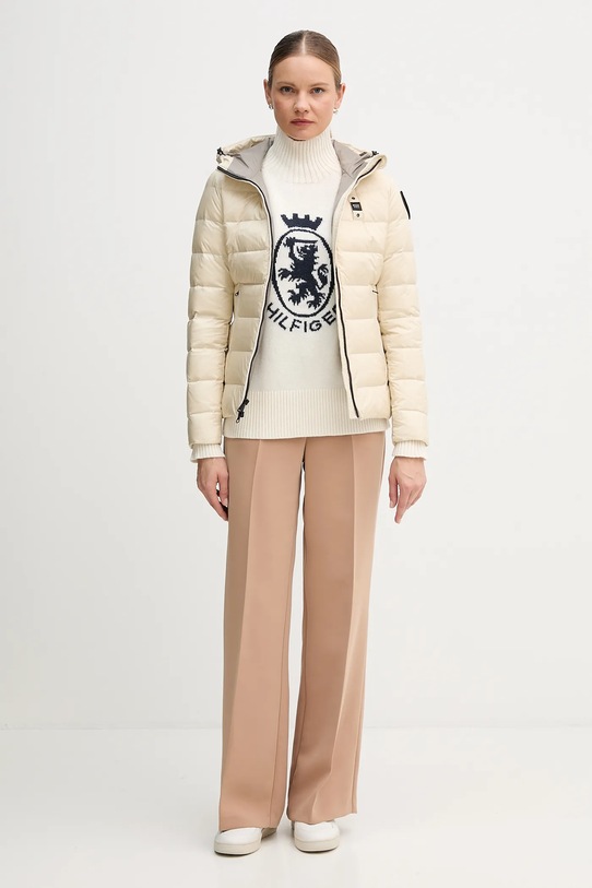 Πουλόβερ με προσθήκη μαλλιού Tommy Hilfiger WW0WW46434 μπεζ AW25
