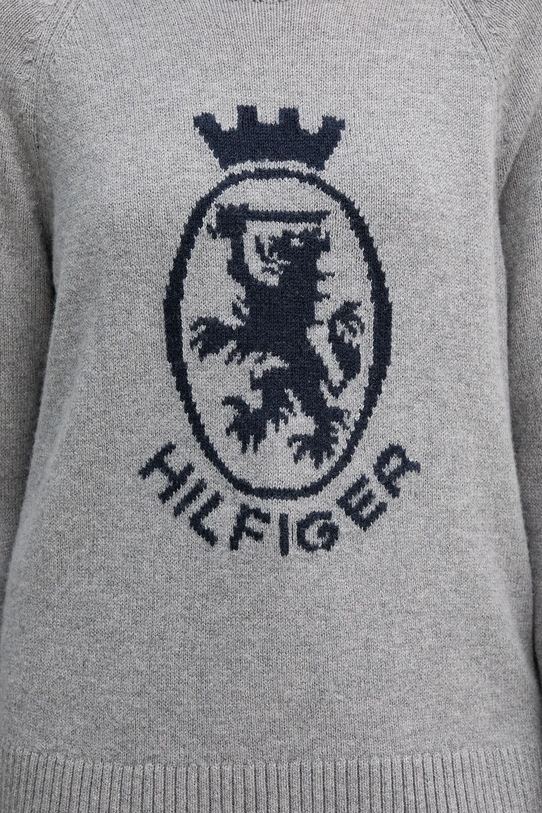 Светр із додаванням вовни Tommy Hilfiger WW0WW46434 сірий