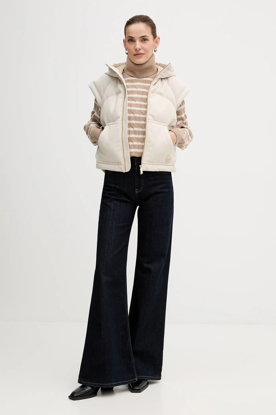 Tommy Hilfiger sweter wełniany WW0WW46791 beżowy NC25