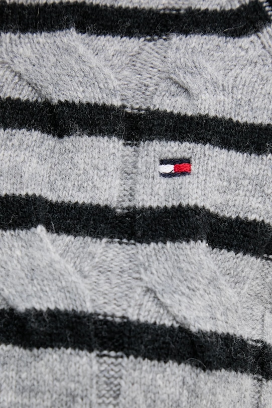 Tommy Hilfiger gyapjú pulóver WW0WW46791 szürke