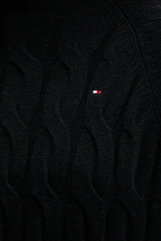 Vlnený sveter Tommy Hilfiger WW0WW46791 čierna