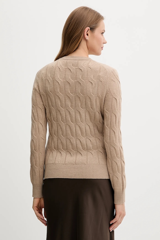 Odzież Tommy Hilfiger kardigan wełniany WW0WW47463 beżowy