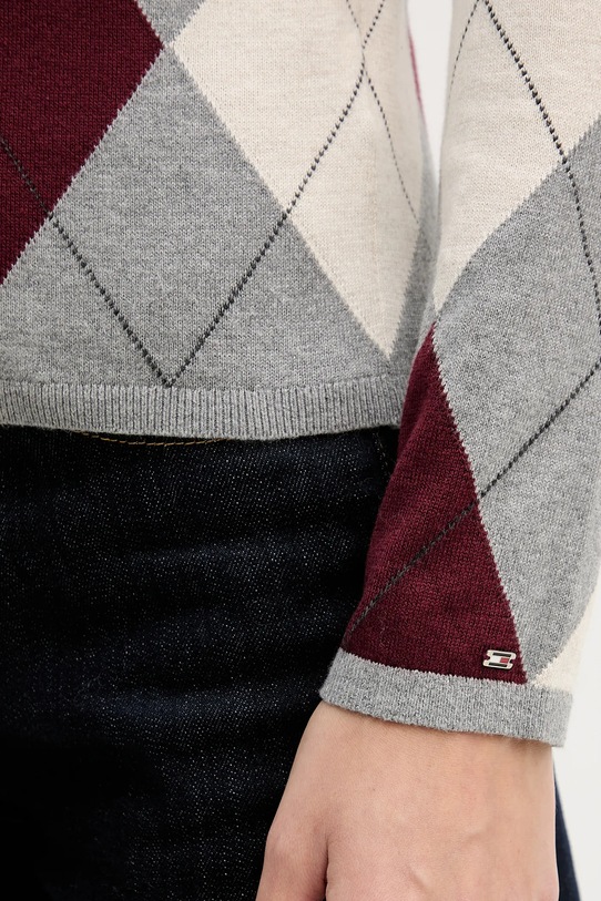 Tommy Hilfiger sweter bawełniany WW0WW48393 szary