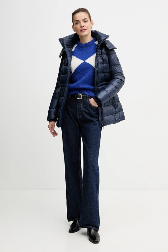 Πουλόβερ με προσθήκη αλπακά Tommy Hilfiger WW0WW47464 μπλε AW25