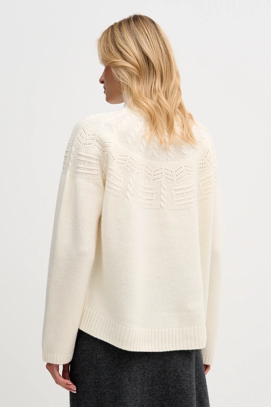 Odzież Tommy Hilfiger sweter wełniany WW0WW47645 beżowy