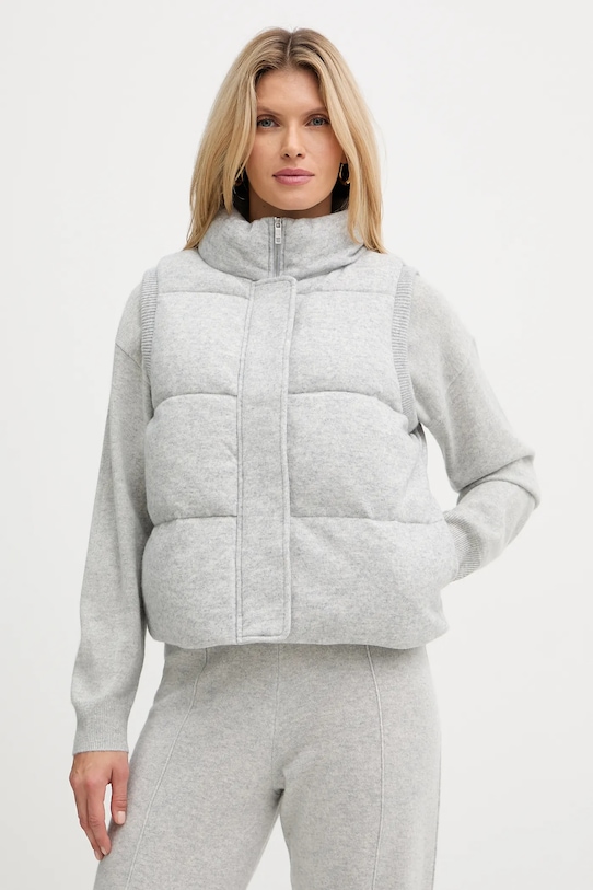 Вовняна безрукавка BOSS з підкладкою сірий 50547894