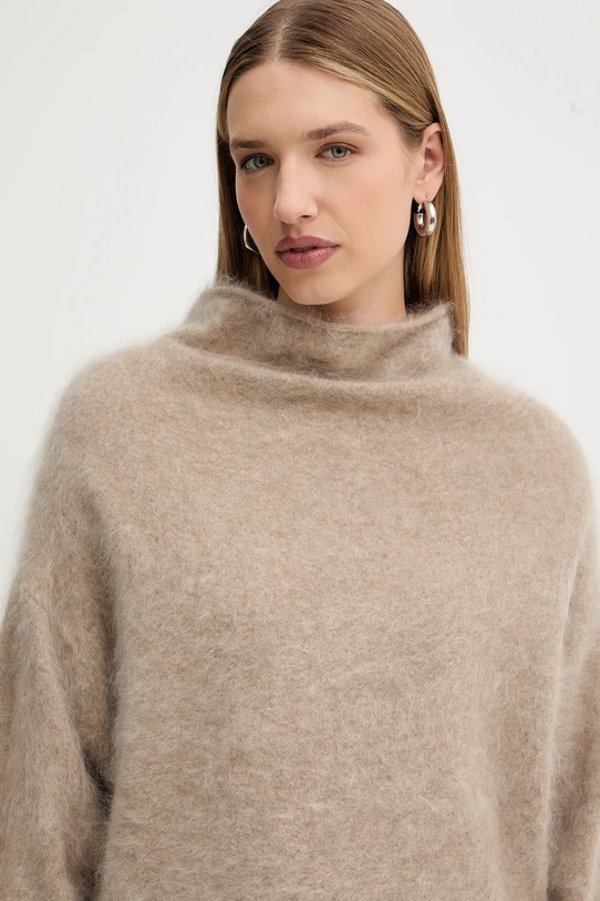 BOSS sweter kaszmirowy beżowy 50550806