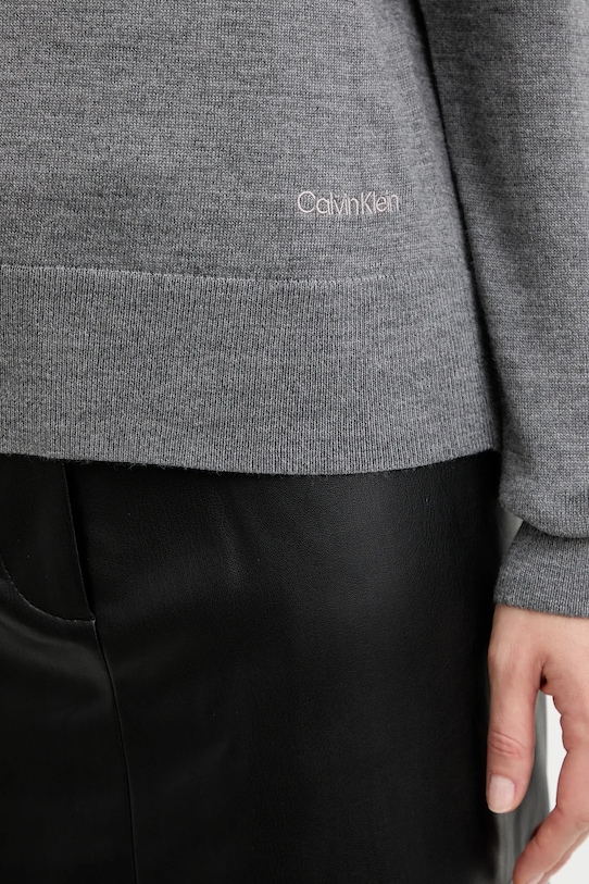 Calvin Klein pulover din amestec de lână LV044A305G gri