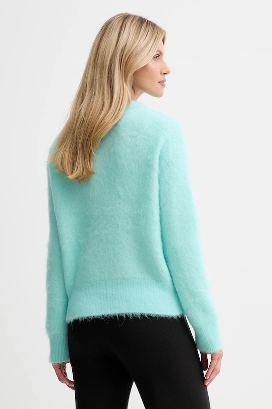 Odzież Calvin Klein sweter z dodatkiem wełny LV044D359G turkusowy