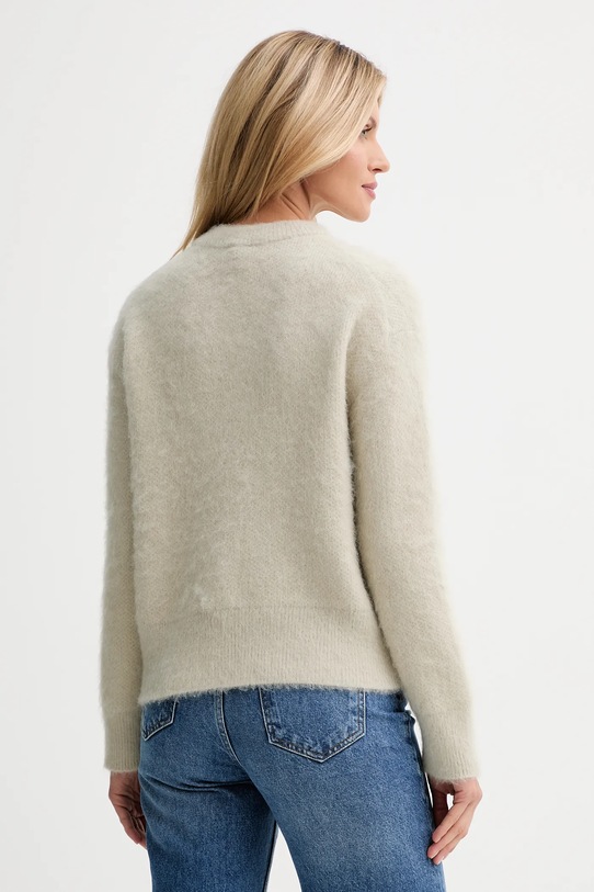 Odzież Calvin Klein sweter z dodatkiem wełny LV044D359G beżowy