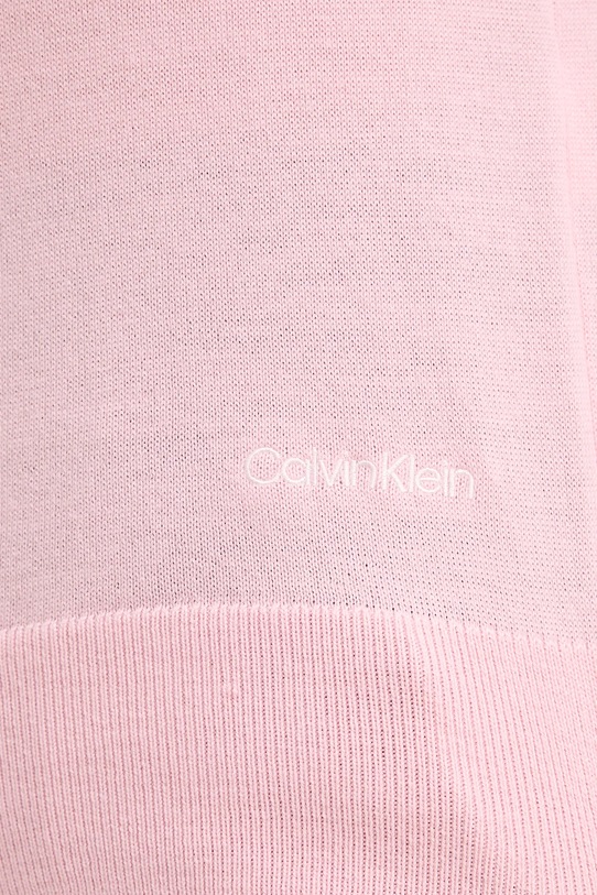 Calvin Klein sweter z dodatkiem wełny LV044D370G różowy