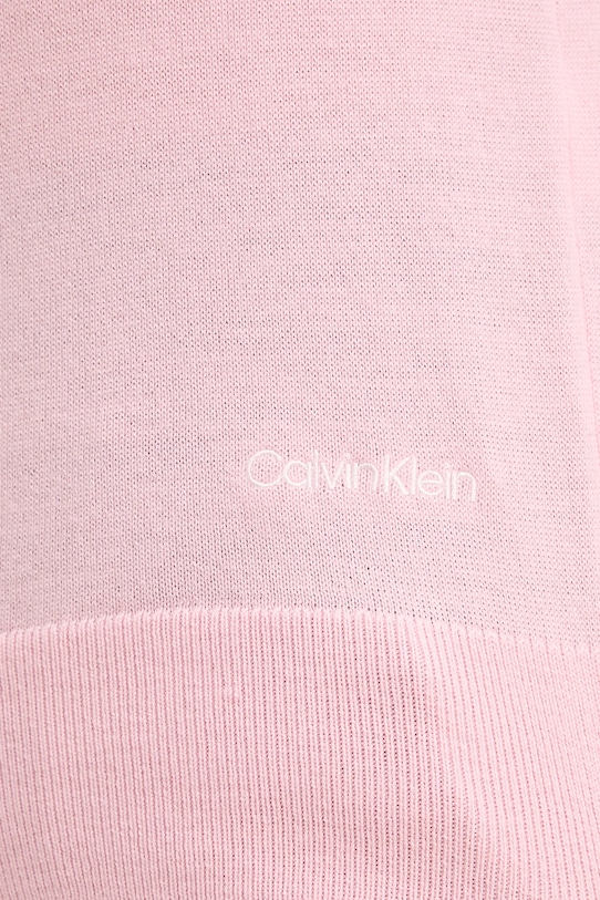 Calvin Klein sweter z dodatkiem wełny LV044D370G różowy