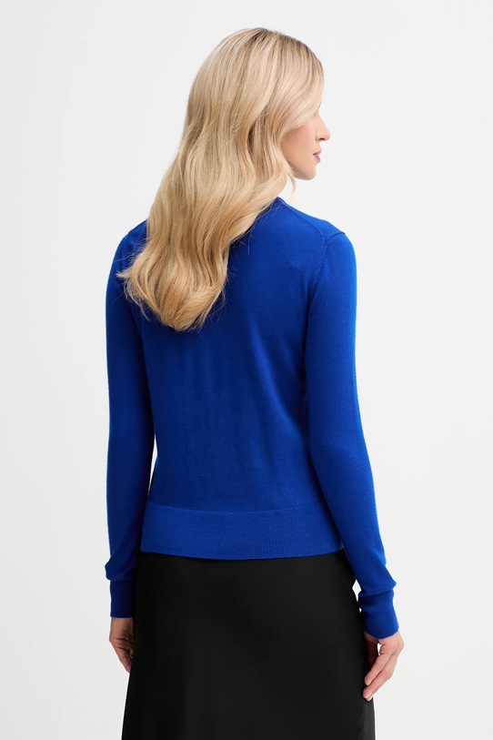 Odzież Calvin Klein sweter z dodatkiem wełny LV044D370G niebieski