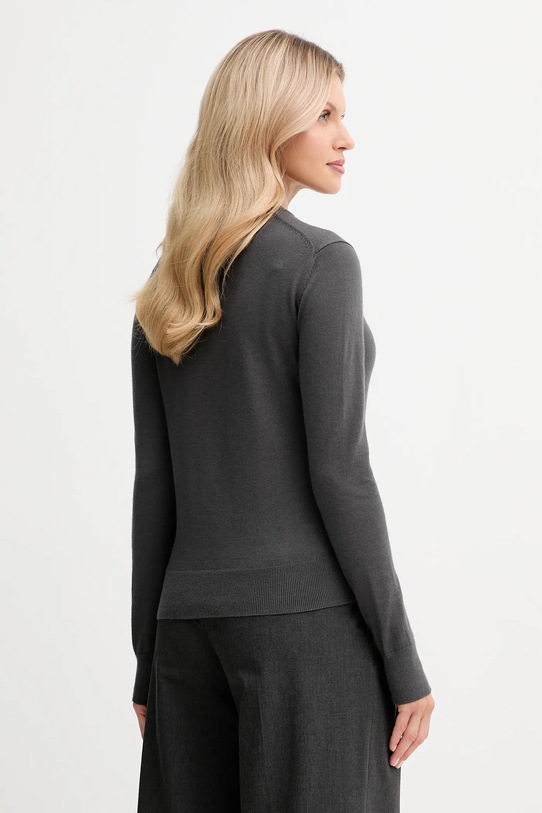 Odzież Calvin Klein sweter z dodatkiem wełny LV044D370G szary