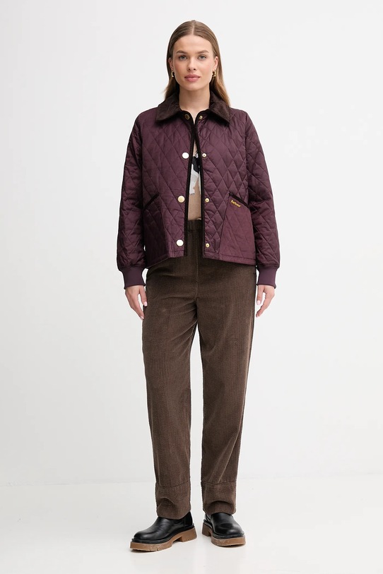 Barbour pulover din amestec de cașmir FAREHAM LKN1688 maro AW25