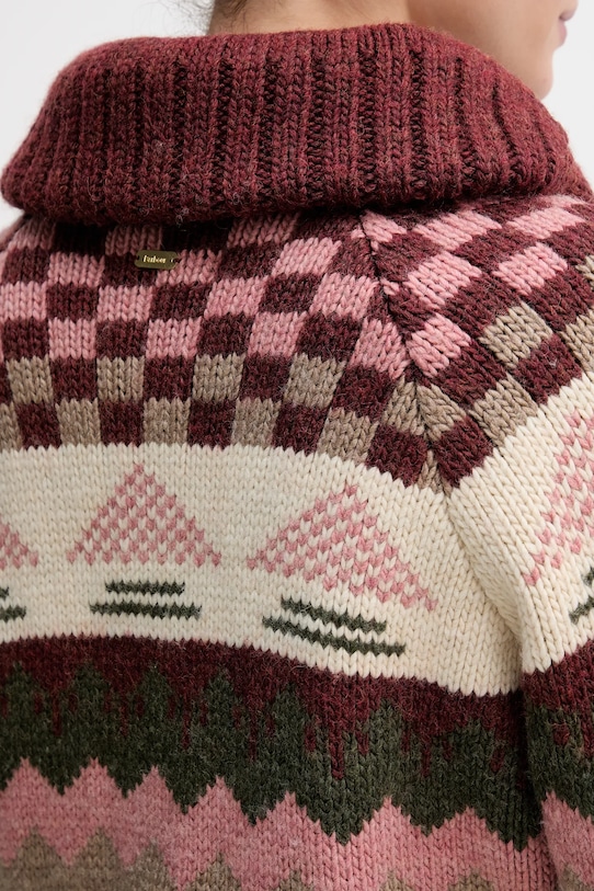 Kardigan s příměsí vlny Barbour RUBY LKN1695 červená