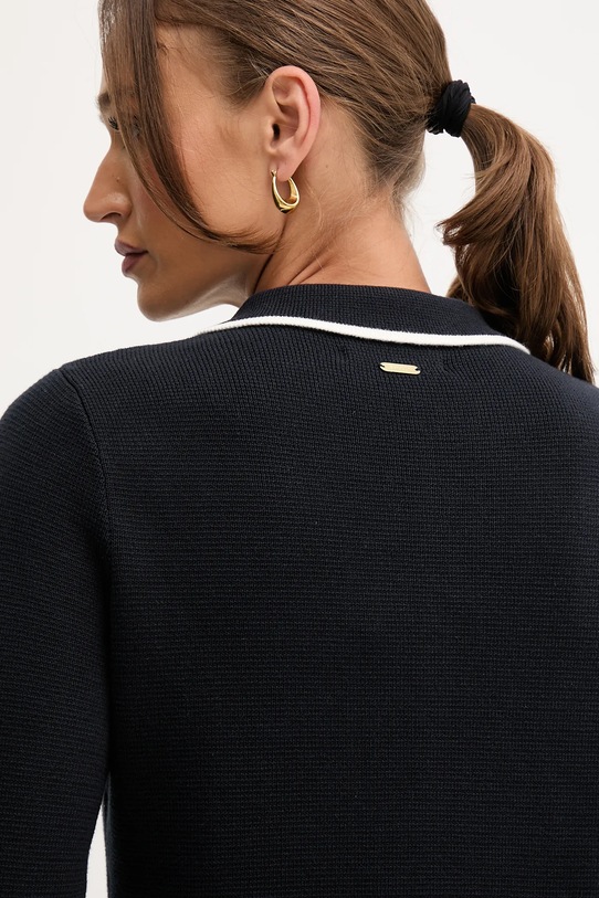 Bavlnený kardigán Barbour COLLEEN LKN1668 tmavomodrá