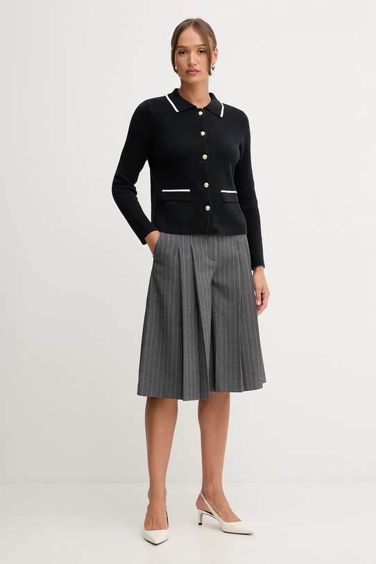 Barbour kardigan bawełniany COLLEEN LKN1668 czarny AW25