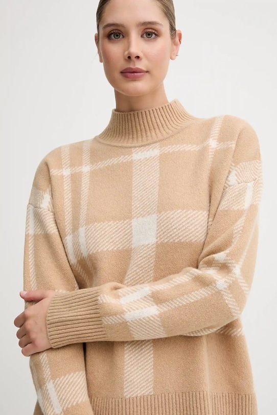 Μάλλινη μπλουζα Barbour HARRIET μπεζ LKN1673