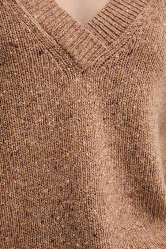 Calvin Klein Jeans sweter LV044D328G brązowy