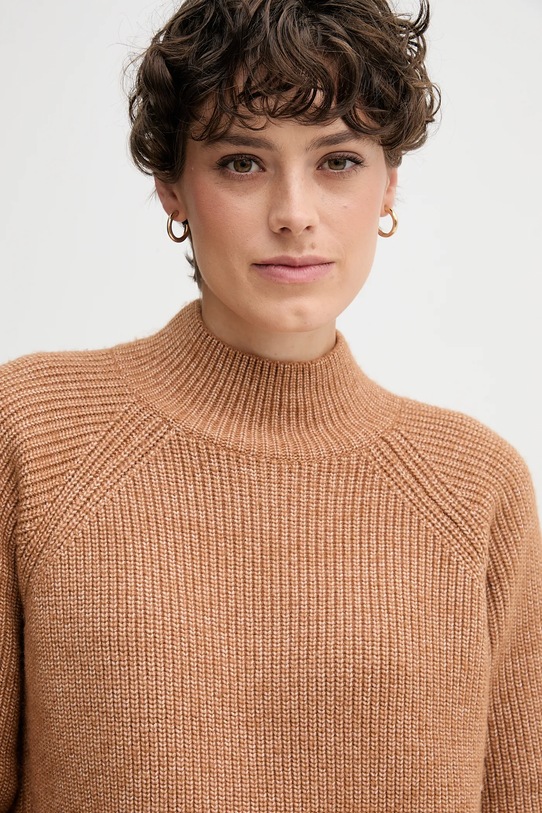 Свитер с примесью шерсти Calvin Klein Jeans коричневый LV044D372G