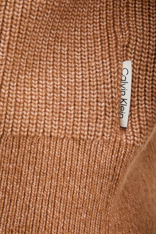 Свитер с примесью шерсти Calvin Klein Jeans LV044D372G коричневый