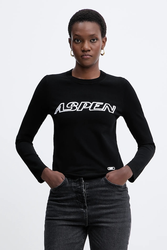 Светр MICHAEL Michael Kors аплікація чорний MF561CK33D