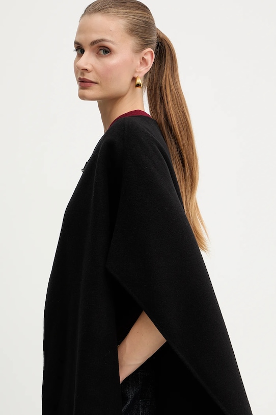 MICHAEL Michael Kors poncho de lână negru MF520J6GBX