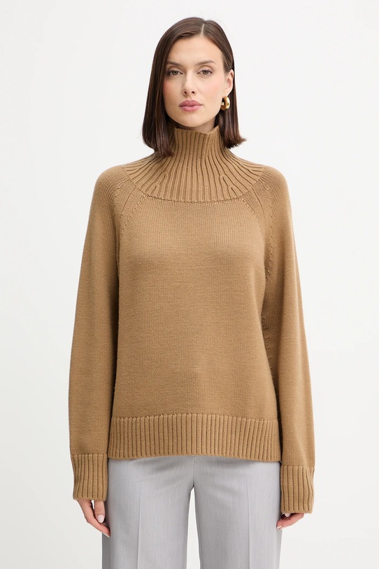 MICHAEL Michael Kors sweter wełniany wełna zielony MF561CGF2G