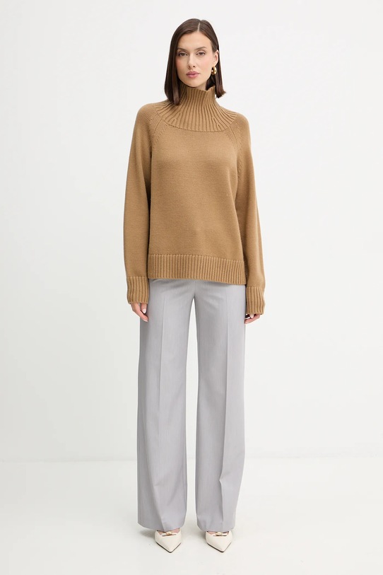 MICHAEL Michael Kors sweter wełniany MF561CGF2G zielony AW25