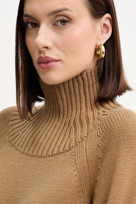 MICHAEL Michael Kors sweter wełniany zielony MF561CGF2G