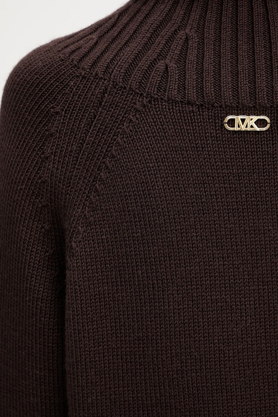 MICHAEL Michael Kors sweter wełniany MF561CGF2G brązowy