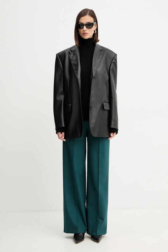 Μάλλινο πουλόβερ MICHAEL Michael Kors MF561CGF2G μαύρο AW25