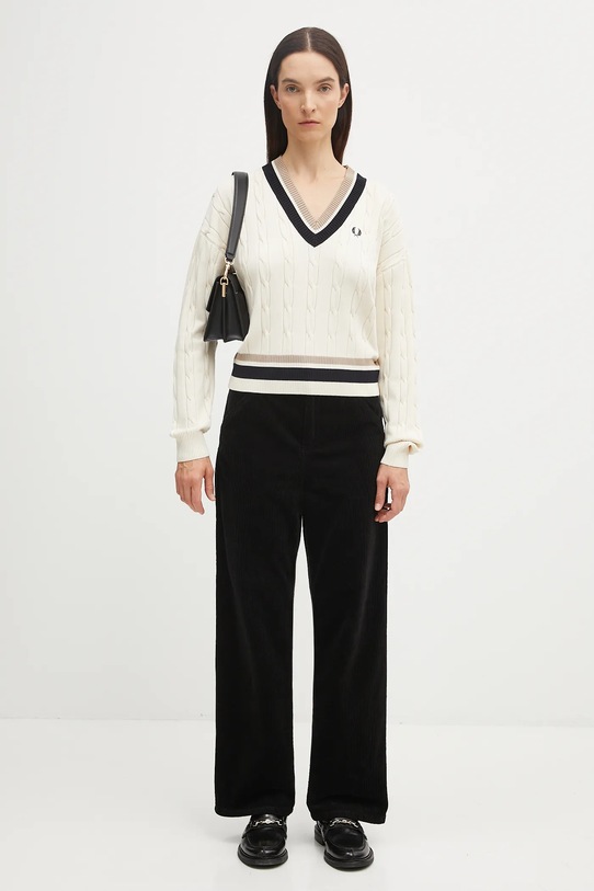 Fred Perry sweter K1102 beżowy