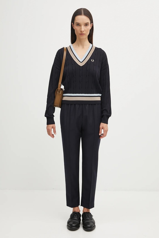 Fred Perry maglione K1102 blu navy