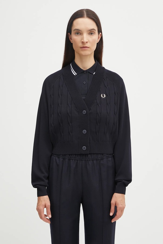 Fred Perry cardigan K1105 blu navy AW25