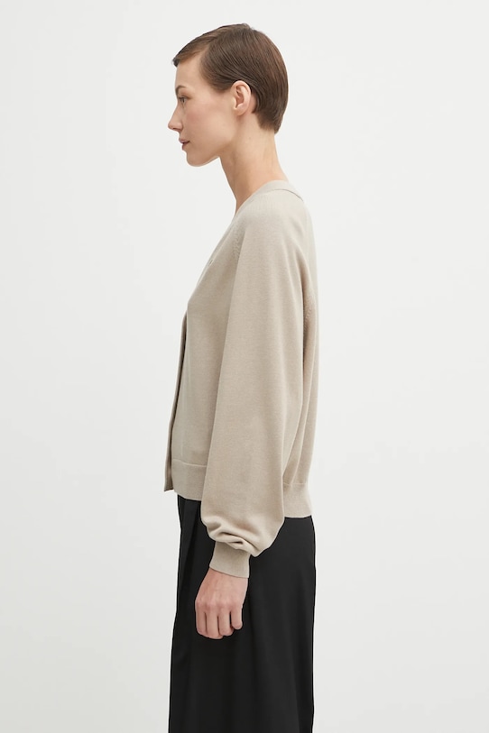 Pamučni kardigan Fred Perry K1120 bež AW25