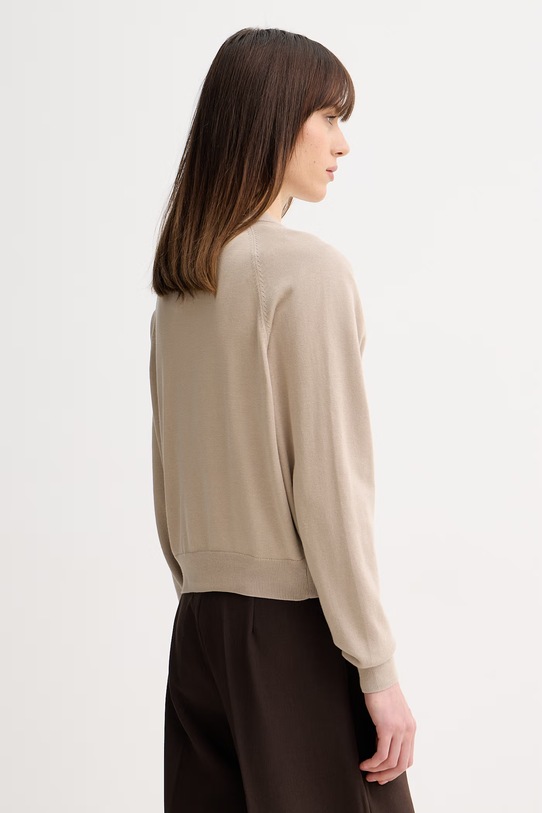 Odzież Fred Perry kardigan bawełniany K1120 beżowy