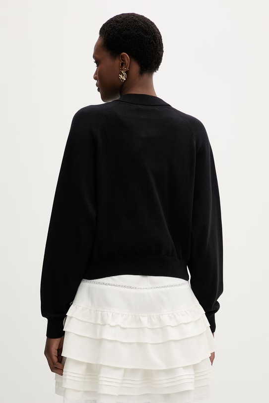 Odzież Fred Perry kardigan bawełniany K1120 czarny