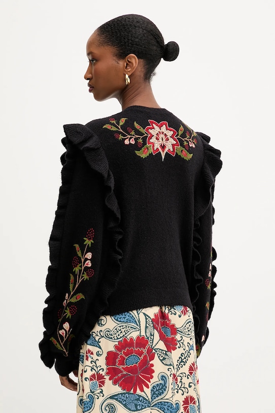 Îmbrăcăminte Farm Rio cardigan de lână 340201 negru